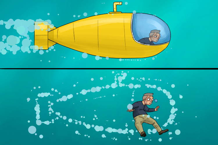 The submarine had a limitation (sublimation), after being built it would turn from solid to gas